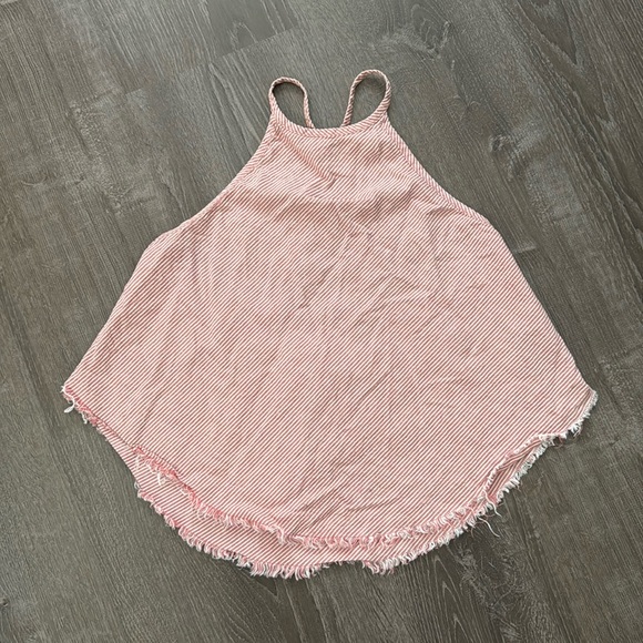 BDG Urban Outfitters Red Stripe Halter Tank Size Medium - Picture 3 of 6